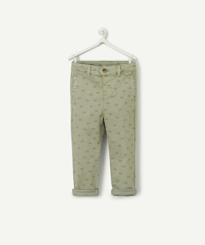 CategoryModel (8824437735566@965)  - OLIJFKLEURIGE CHINO BROEK MET FIETSENPRINT