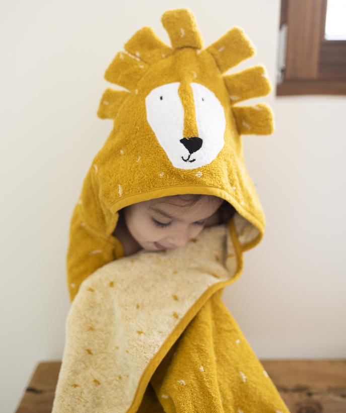   - CAPE DE BAIN LION EN COTON BIO BÉBÉ