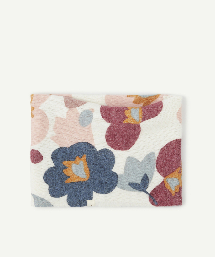   - WITTE SNOOD MET BLOEMENPRINT VOOR MEISJES