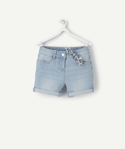 CategoryModel (8824503042190@78)  - DENIM SHORT VOOR MEISJES IN LICHTBLAUW