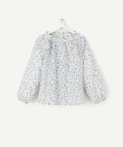 CategoryModel (8821752627342@3679)  - FLEURIGE, ROZE EN BLAUWE BLOUSE VAN KATOEN, VOOR MEISJESBABY