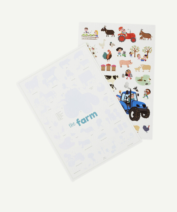   - MINI POSTER FERME AVEC 27 STICKERS REPOSITIONNABLES