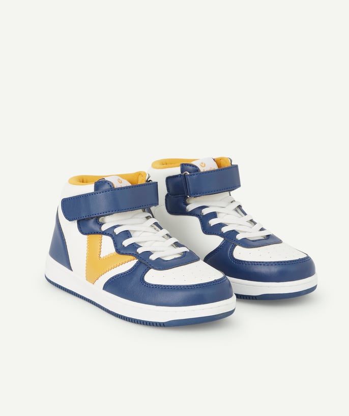   - VICTORIA ® - HOGE, BLAUWE TIEMPO-SNEAKERS BOTIN