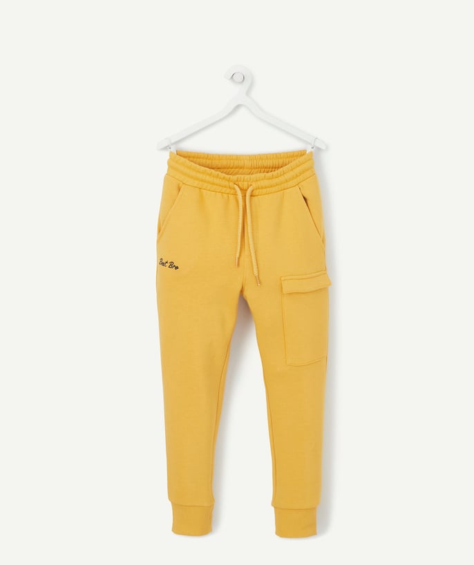   - LE PANTALON DE JOGGING JAUNE TYPE CARGO