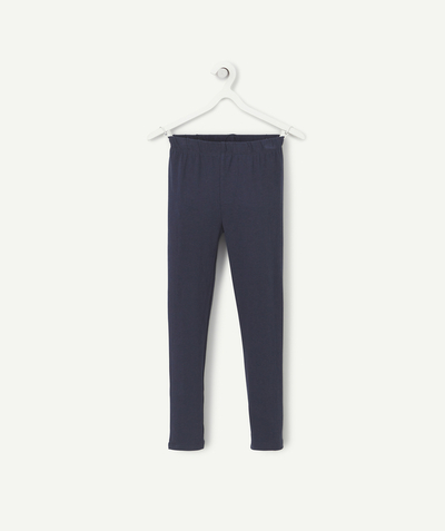 CategoryModel (8824668061838@546)  - MARINEBLAUWE GERECYCLEERDE KATOENEN LEGGING VOOR MEISJES