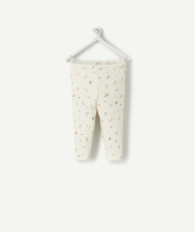 CategoryModel (8824535744654@126)  - WITTE BABY LEGGING MET BLOEMENPRINT