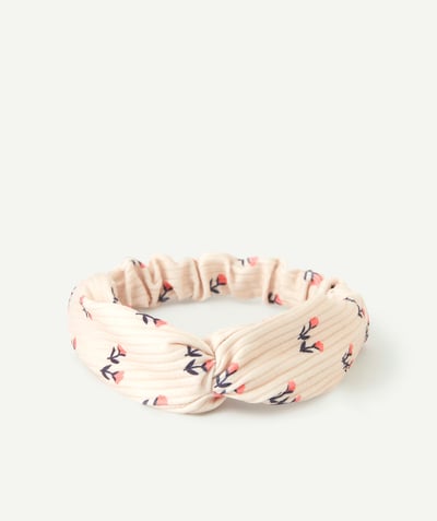 CategoryModel (8826175455374@316)  - BEIGE HOOFDBAND MET BLOEMENPRINT EN STRIK