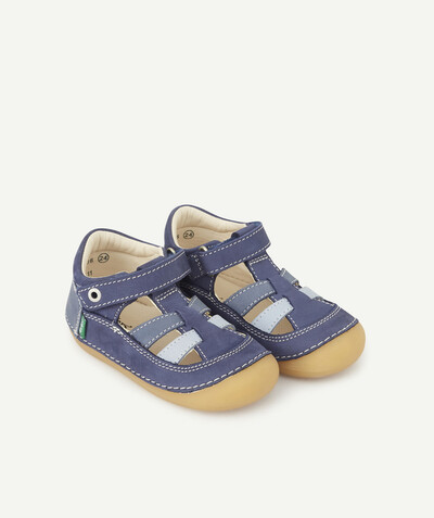 CategoryModel (8824535777422@129)  - SANDALEN VAN LEER IN BLAUWE NUANCES, VOOR DE EERSTE STAPJES