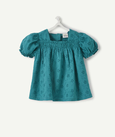 CategoryModel (8826076004494@13)  - LE CHEMISIER EN BRODERIE ANGLAISE VERT AVEC COL CARRÉ