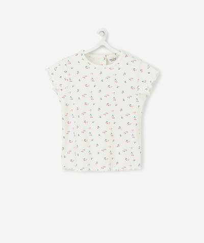 CategoryModel (8821752332430@1006)  - LE T-SHIRT BLANC EN COTON BIOLOGIQUE AVEC IMPRIMÉ CERISES