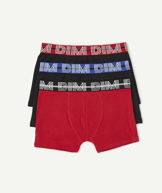   - SET VAN 3 ZWARTE EN RODE BOXERS