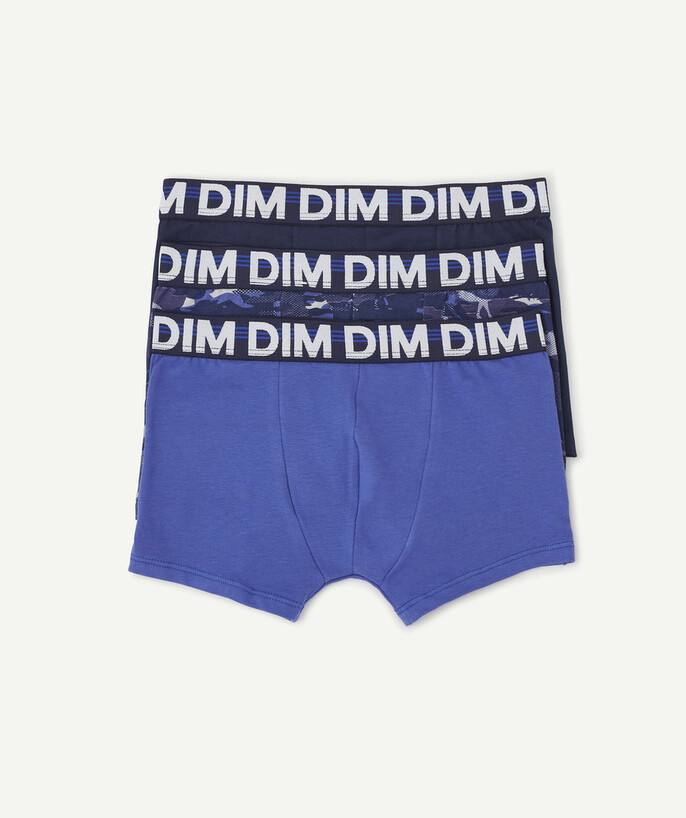   - SET VAN 3 BLAUWE BOXERS MET PRINT