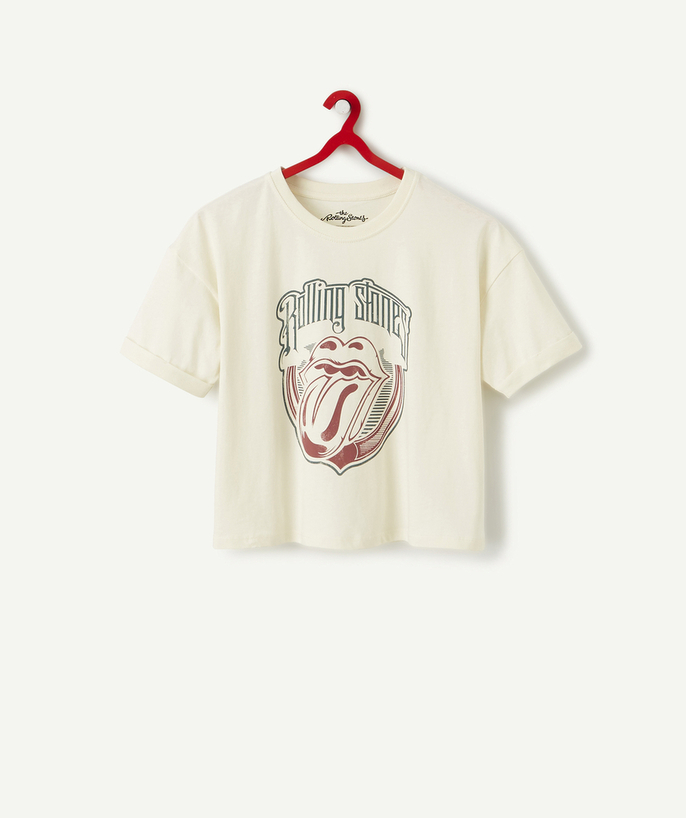   - LE T-SHIRT ÉCRU ROLLING STONE ® EN COTON BIOLOGIQUE