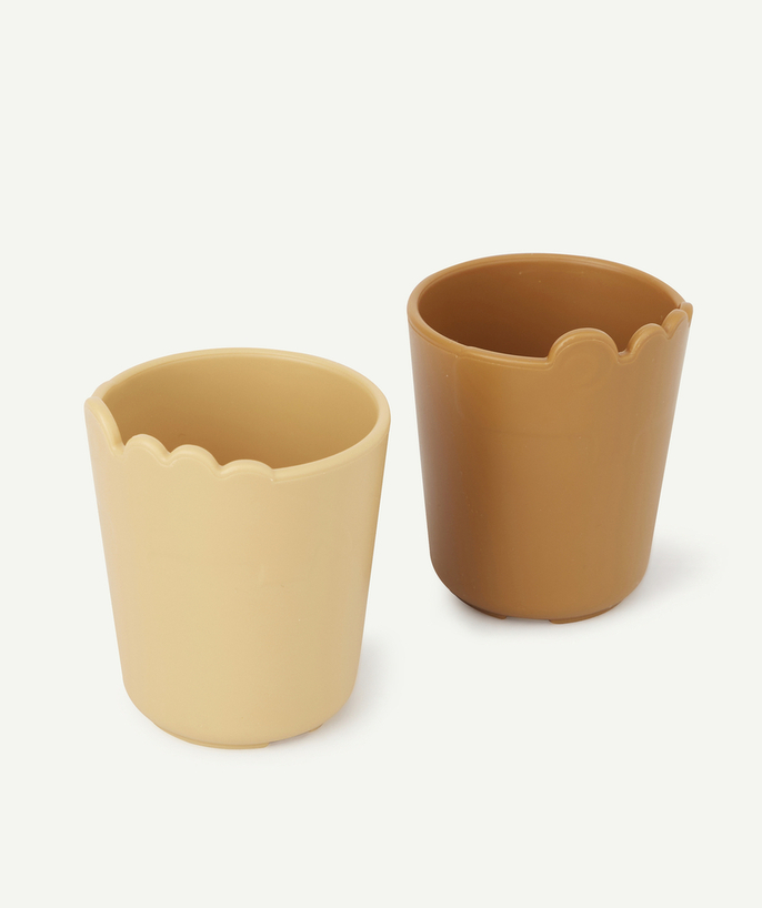   - LOT DE 2 TASSES CROCO MOUTARDE