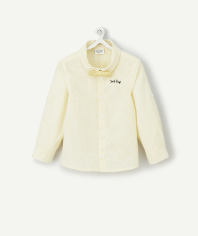 CategoryModel (8824502943886@29)  - CHEMISE BÉBÉ GARÇON EN COTON ET RAYÉE JAUNE ET BLANC