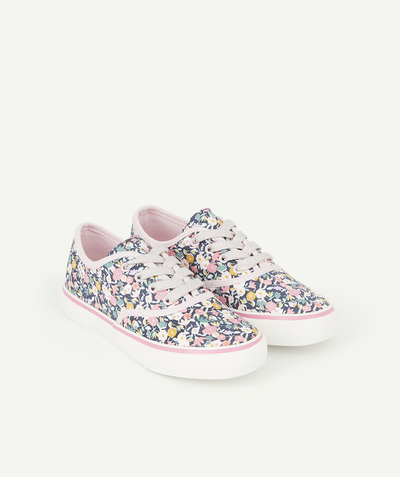 CategoryModel (8824437768334@4514)  - BASIC MEISJESSNEAKERS MET VETERS EN BLOEMENPRINT