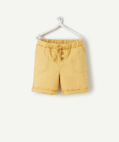 CategoryModel (8826108772494@5)  - BERMUDA DROIT BÉBÉ GARÇON JAUNE EN COTON