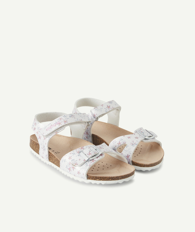 CategoryModel (8824503009422@13)  - WITTE SANDALEN MET FLEURIGE PRINT