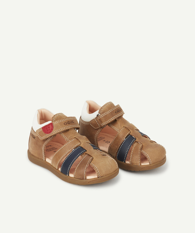 CategoryModel (8824502943886@29)  - SANDALES CAMEL EN CUIR BÉBÉ GARÇON