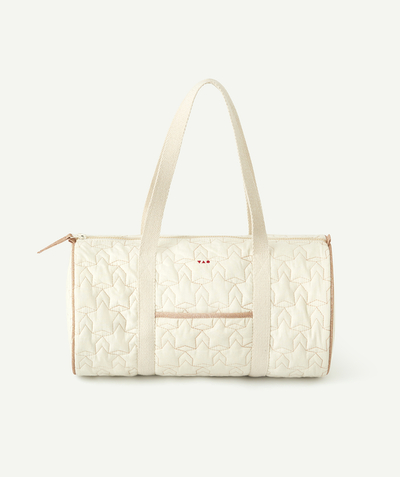 CategoryModel (8821759869070@169)  - SAC BOWLING FILLE EN COTON MATELASSÉ ÉCRU ET PAILLETÉ