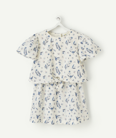 CategoryModel (8821752627342@3679)  - ROBE BÉBÉ FILLE EN COTON AVEC EMPIÈCEMENT ET IMPRIMÉ