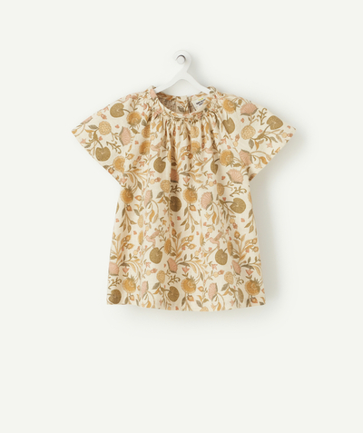 CategoryModel (8824830591118@17)  - BLOUSE BÉBÉ FILLE EN COTON AVEC COL BARDOT ET IMPRIMÉ