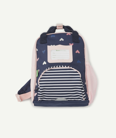 CategoryModel (8826175619214@203)  - LE SAC À DOS BLEU MARINE ET ROSE AVEC COEURS