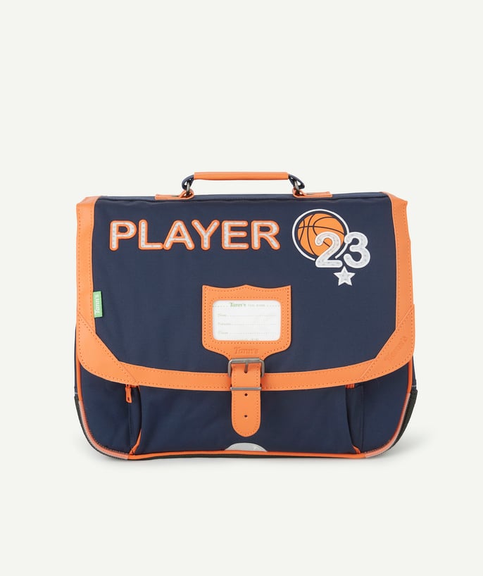   - LE CARTABLE BLEU MARINE ET ORANGE PLAYER