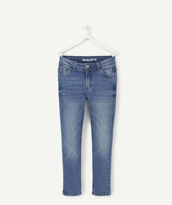   - VICTOR LE JEAN SLIM BLEU À POCHES GARÇON TAILLE +