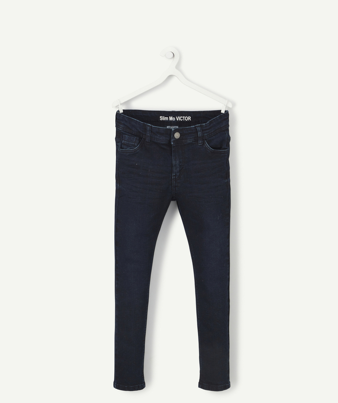   - VICTOR LE PANTALON SLIM EN DENIM BLACK TAILLE + GARÇON