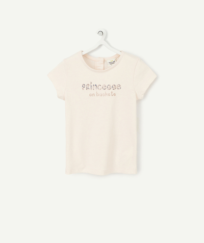 CategoryModel (8824437702798@1160)  - ROZE T-SHIRT VAN BIOLOGISCH KATOEN, MET DE BOODSCHAP PRINCESSE, VOOR MEISJESBABY