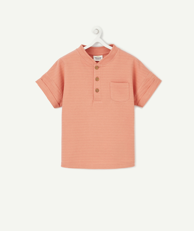 CategoryModel (8824830591118@17)  - LE POLO VIEUX ROSE EN COTON BIOLOGIQUE AVEC DÉTAILS SUR LE COL