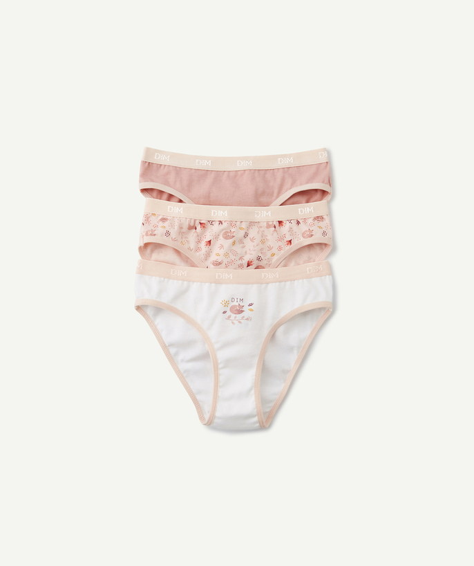   - LE LOT DE 3 CULOTTES ROSES EN COTON