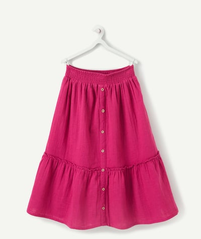 CategoryModel (8824437768334@4514)  - LANGE, FUSHIA-ROZE ROK MET VOLANTS, VOOR MEISJES