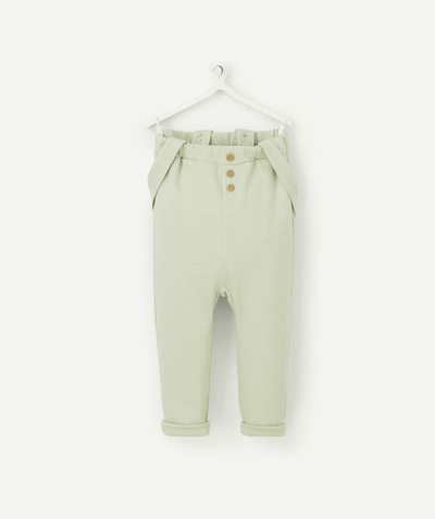 CategoryModel (8824502943886@29)  - PANTALON DE JOGGING BÉBÉ GARÇON VERT AVEC BRETELLES AMOVIBLES