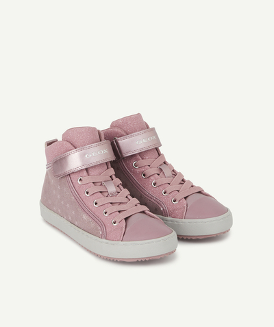 CategoryModel (8824437801102@1865)  - BASKETS MONTANTES FILLE ROSE AUX ÉTOILES BRILLANTES