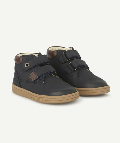 CategoryModel (8824437670030@2163)  - BOTTINES BÉBÉ EN CUIR BLEU MARINE AVEC SCRATCH