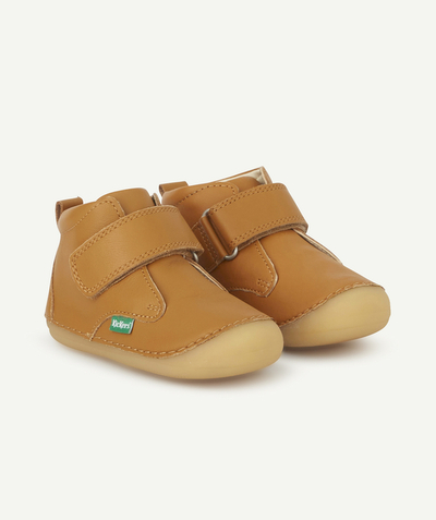 CategoryModel (8824502943886@29)  - BOTTINES BÉBÉ EN CUIR CAMEL AVEC SCRATCH