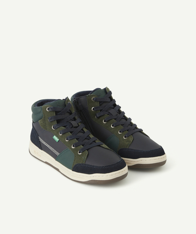 CategoryModel (8826108706958@6)  - MARINEBLAUWE EN GROENE KICKOSTA-SNEAKERS VOOR JONGENS