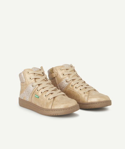 CategoryModel (8824437801102@1865)  - BEIGE EN GOUDEN KLEU HOGE SPORTSCHOENEN VOOR MEISJES