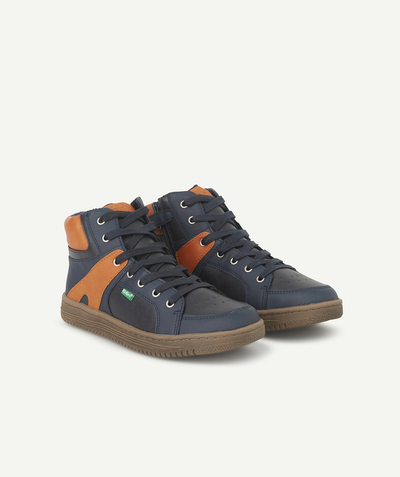 CategoryModel (8826108739726@7)  - LES BASKETS MONTANTES GARÇON MARINE ET ORANGE