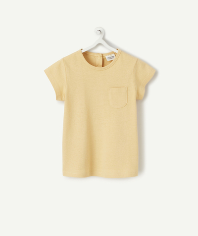 CategoryModel (8824437670030@2163)  - T-SHIRT BÉBÉ FILLE EN COTON JAUNE