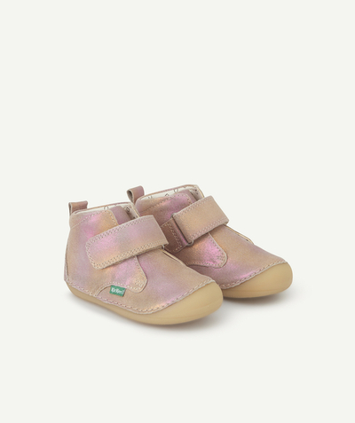 CategoryModel (8824502976654@15)  - BOTTINES BÉBÉ FILLE SABIO EN CUIR  ROSE MULTICOLORE AVEC SCRATCH