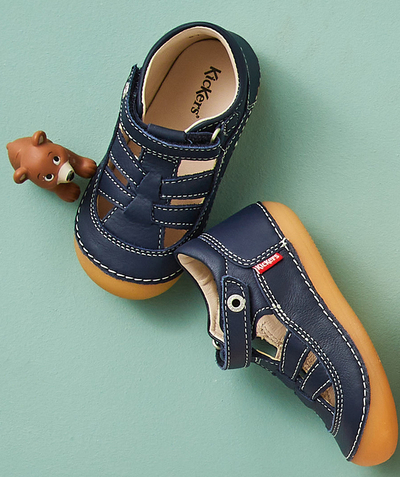 CategoryModel (8821750595726@150)  - SANDALES BÉBÉ EN CUIR BLEU MARINE