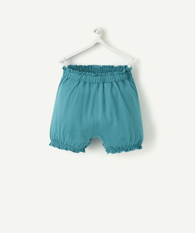 CategoryModel (8824437702798@1095)  - SHORT BÉBÉ FILLE EN COTON BIO VERT CANARD