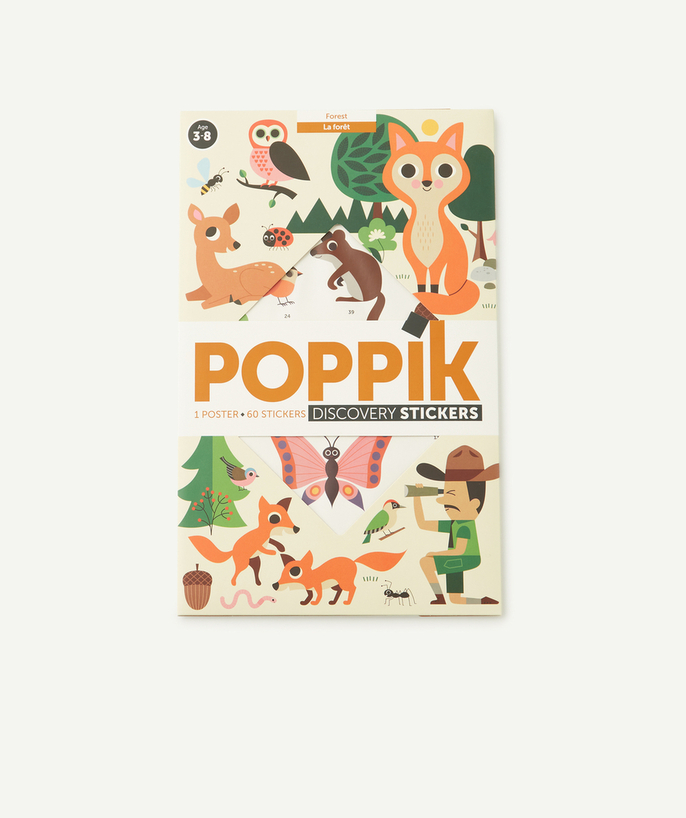   - POPPIK ® - POSTER MET STICKERS OVER HET BOS 3-8 JAAR