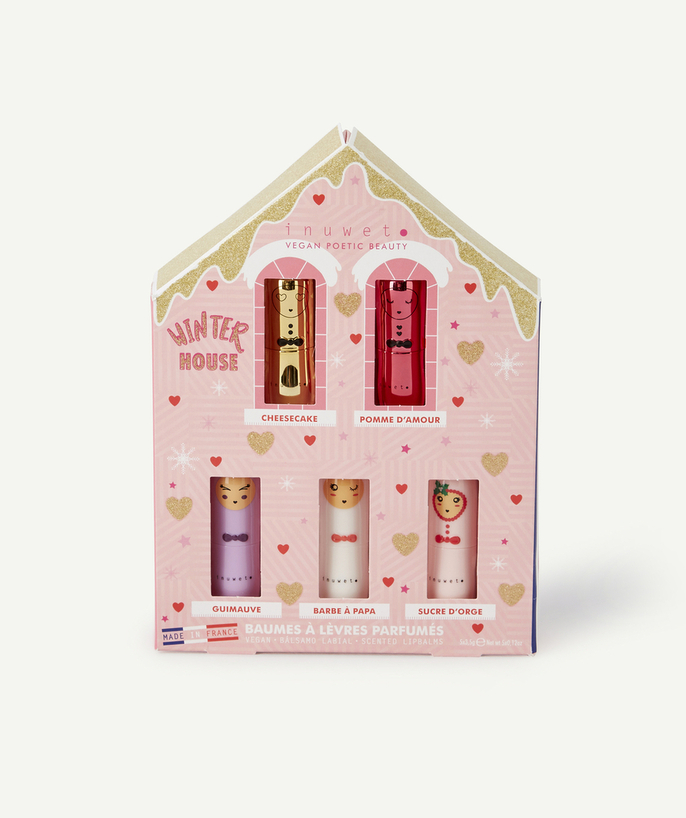   - WINTER HOUSE MET 5 GEPARFUMEERDE LIPBALSEMS