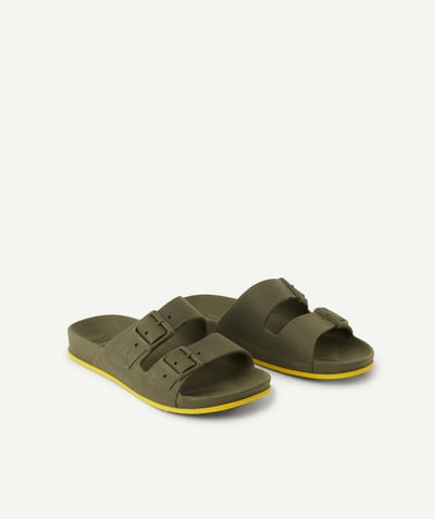 CategoryModel (8821762031758@61)  - CHILDREN'S KHAKI SCENTED SANDALS WITH YELLOW DETAILS