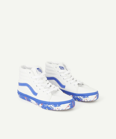 CategoryModel (8824437604494@9716)  - SK8-HI WHITE AND BLUE HIGH-TOP TRAINERS