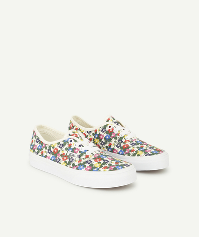 CategoryModel (8821752234126@3597)  - GIRLS' OLD SKOOL WHITE AND FLORAL PRINT SHOES